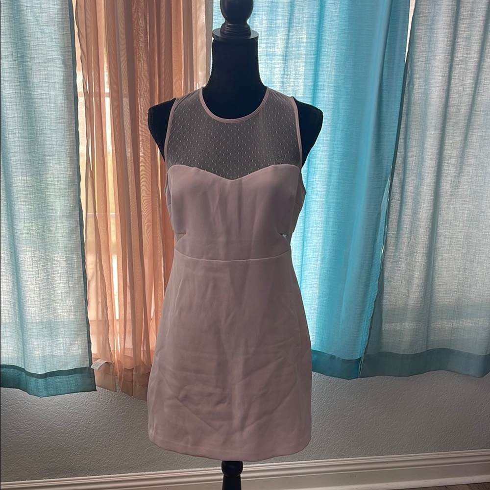 Express Pink Halter Sheath Mini Dress